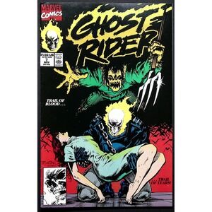 Ghost Rider Marvel‎ Comic Book Issue 7 Scarecrow Blackout 1990s
